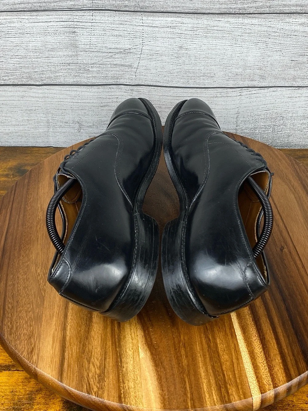 Allen Edmonds Park Avenue Cap Toe Oxford Dress Shoe Black Leather Mens Size 10.5